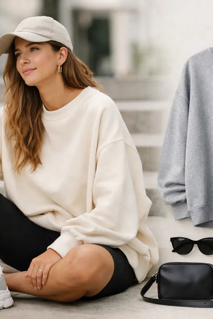 How to Wear Oversized Sweatshirts Now