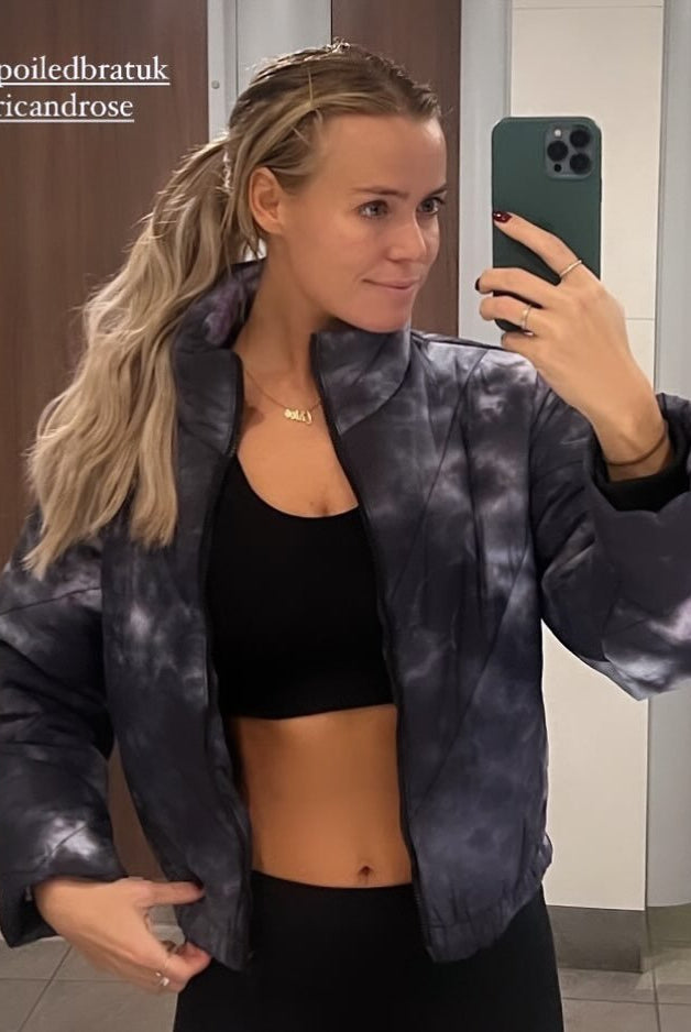 Chloe Meadows in Electric & Rose Bomber Jacket - Spoiled Brat