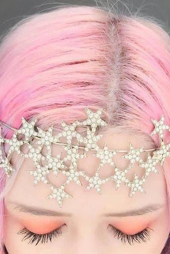 Kayla Hadlington wears our Star Halo Crown - Spoiled Brat