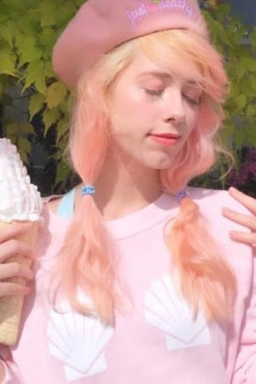 Mermaidens wears our Wildfox Sweater - Spoiled Brat