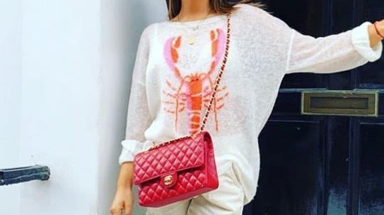 MIC Star Mimu Bouchard wears Wildfox Lobster Jumper-Spoiled Brat