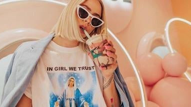 Natinstablog wears our New Girl Order Tee - Spoiled Brat