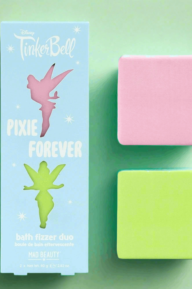 Disney Tinks Pixie Perfection Bath Fizzer Duo Bath Bombs by Mad Beauty as seen on celebrities