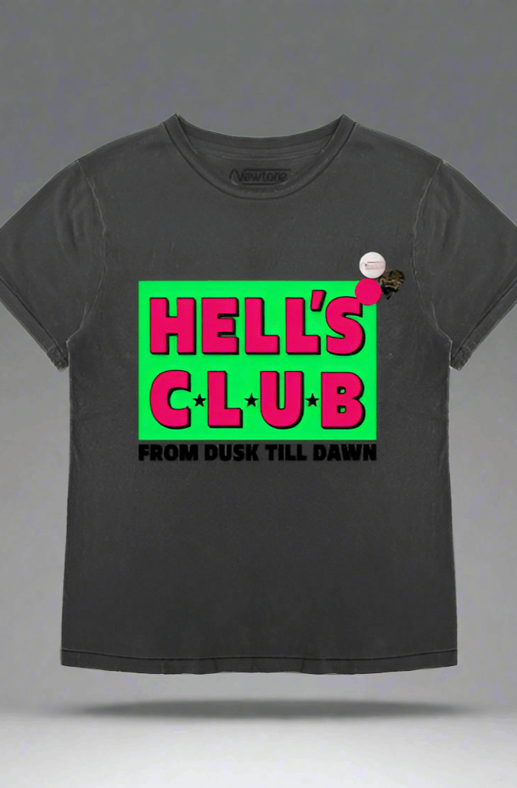 Newtone Hells Club Starlight Dawn T-shirt T-Shirt by Newtone as seen on celebrities