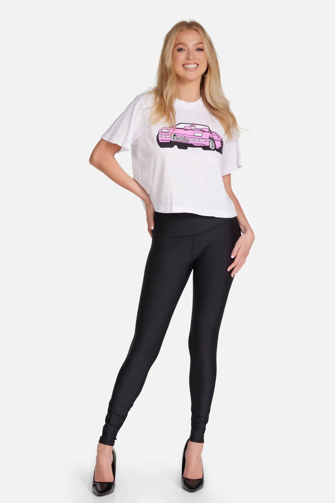 Lauren Moshi Rue Barbie Convertible Crop T-Shirt T-Shirt by Lauren Moshi as seen on celebrities
