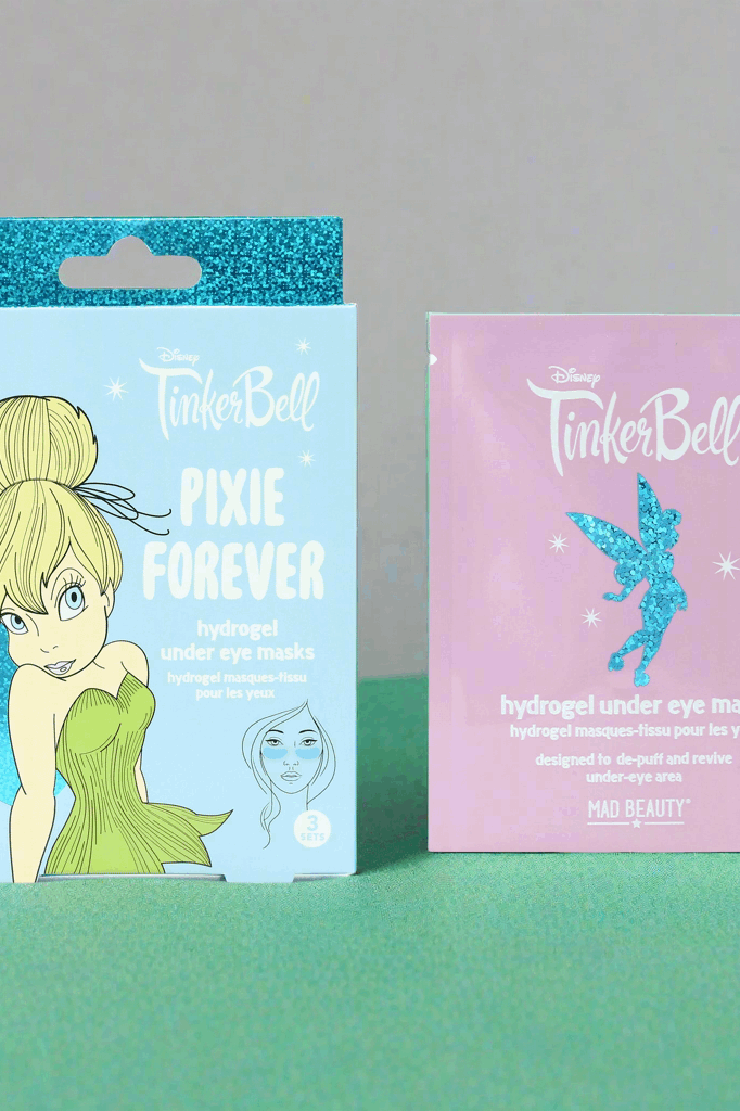 Disney TinkerBell Pixie Perfection Hydrogel Under Eye Patches Eye Pads by Mad Beauty as seen on celebrities
