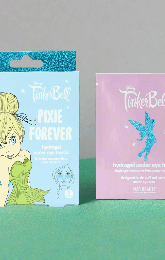 Disney TinkerBell Pixie Perfection Hydrogel Under Eye Patches Eye Pads by Mad Beauty as seen on celebrities