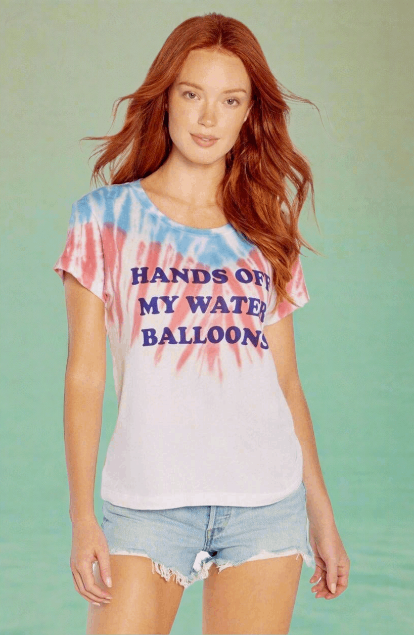 Wildfox Hands Off My Water Balloons No9 Tee T-Shirt by Wildfox as seen on celebrities