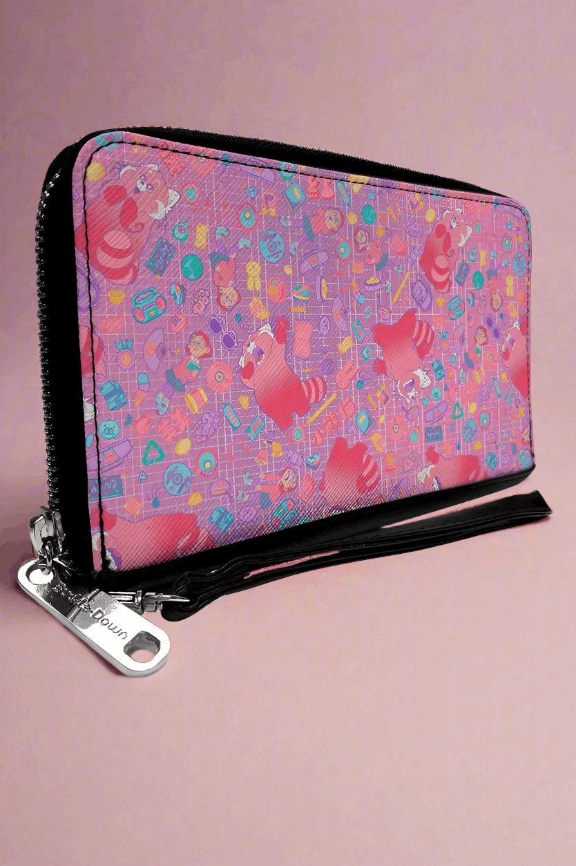 Buckle Down Disney Red Panda PU Zip Around Wallet Rectangle Wallet by Buckle Down Products as seen on celebrities