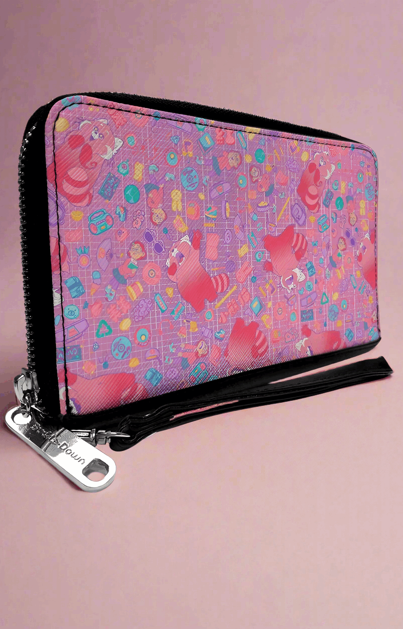Buckle Down Disney Red Panda PU Zip Around Wallet Rectangle Wallet by Buckle Down Products as seen on celebrities