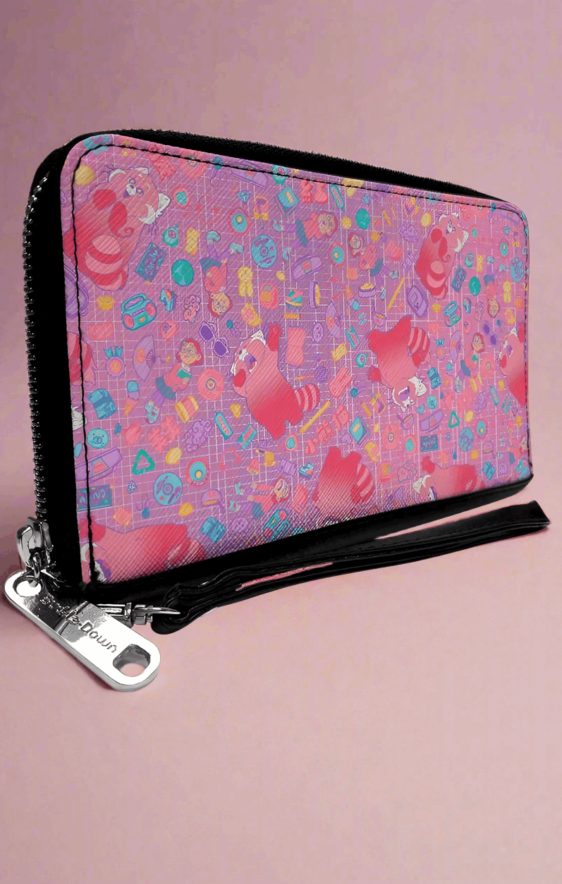 Buckle Down Disney Red Panda PU Zip Around Wallet Rectangle Wallet by Buckle Down Products as seen on celebrities