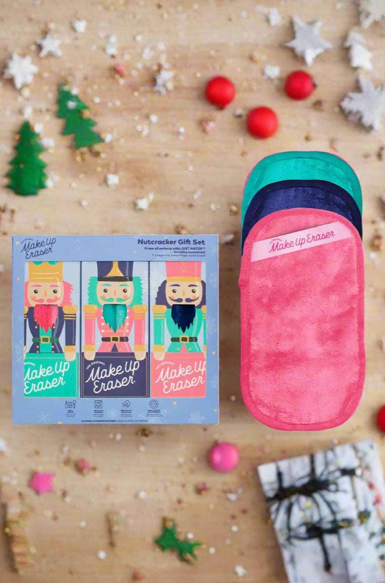Makeup Eraser Nutcracker 3pc Mini PRO Holiday Set Beauty Product by Makeup Eraser as seen on celebrities