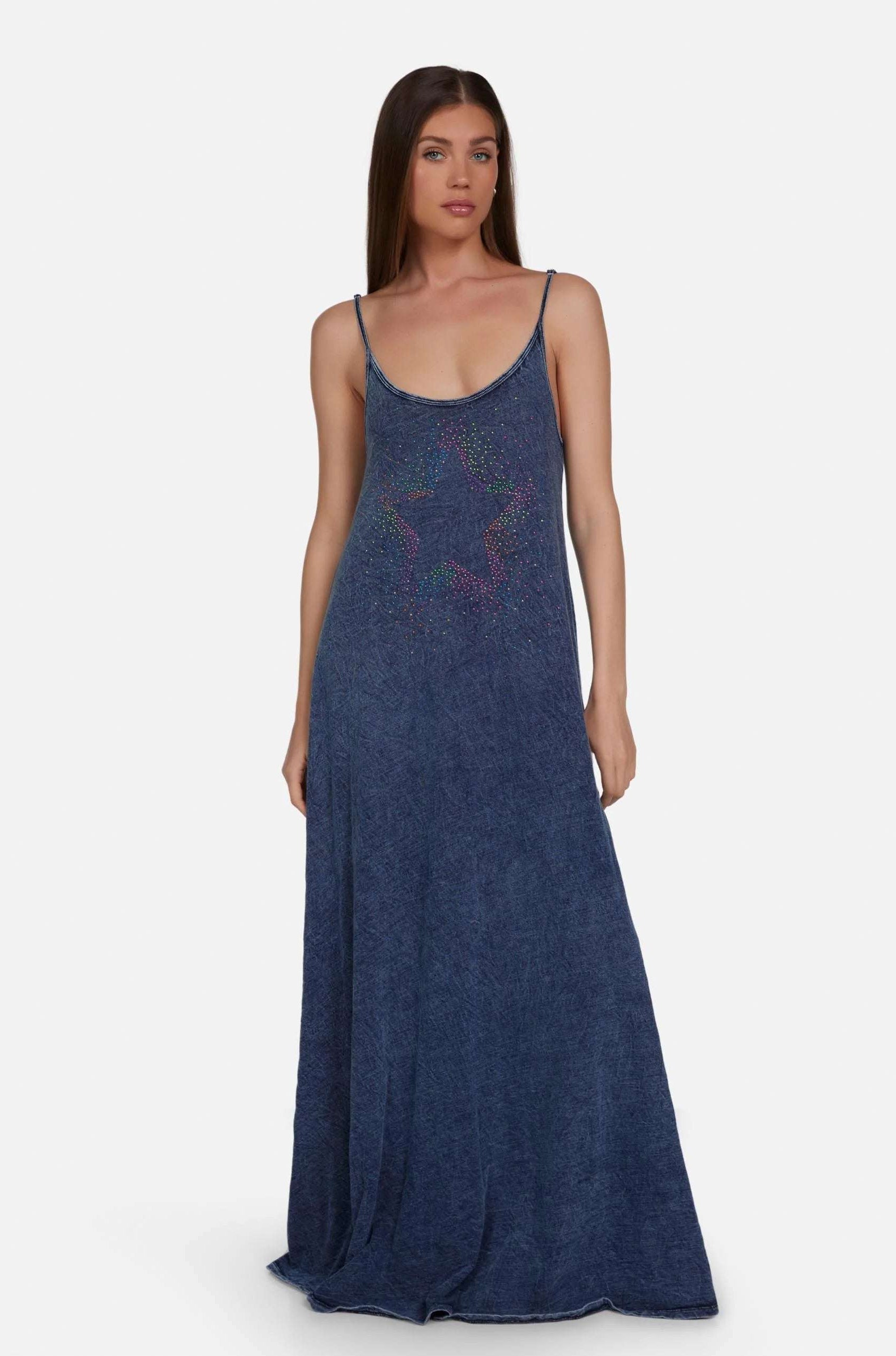 Lauren Moshi Berna Neon Stud Maxi Dress Maxi Dress by Lauren Moshi as seen on celebrities