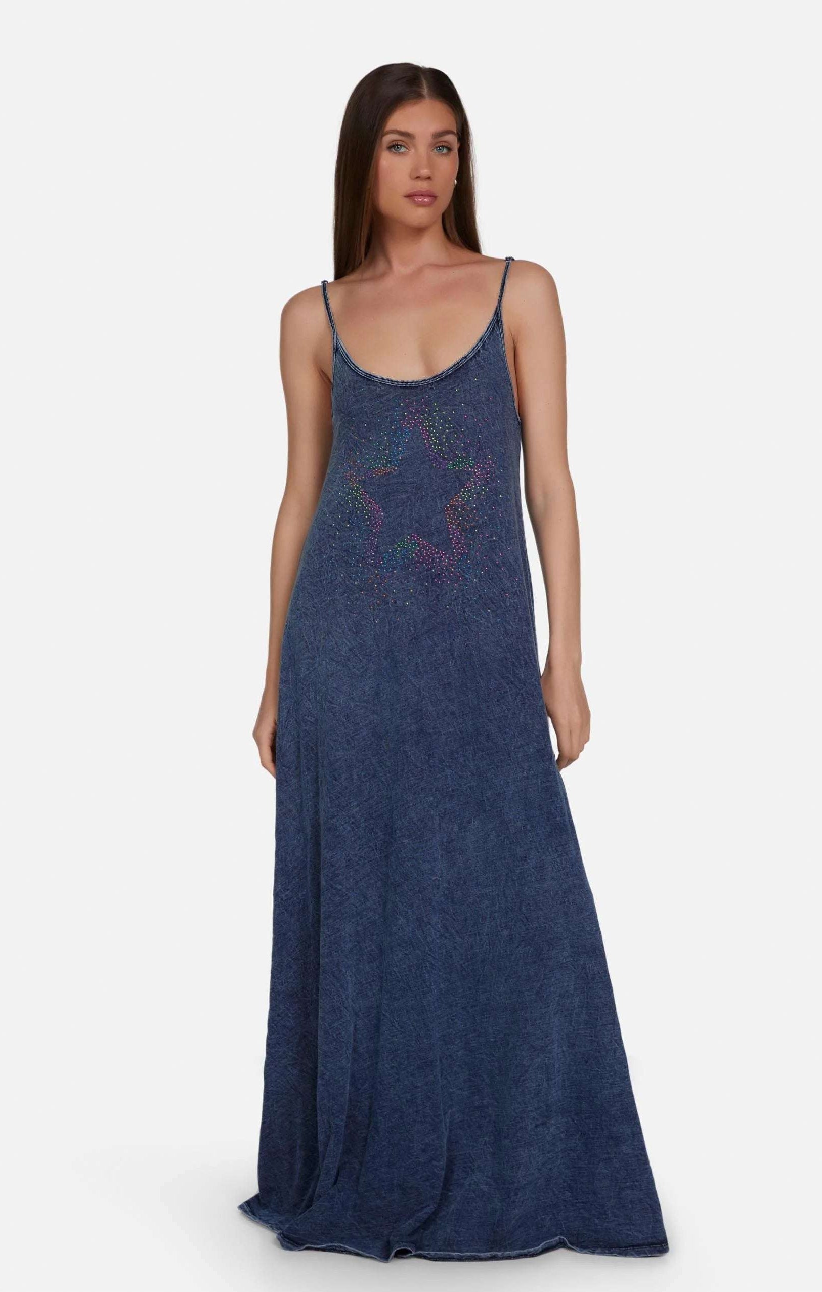 Lauren Moshi Berna Neon Stud Maxi Dress Maxi Dress by Lauren Moshi as seen on celebrities