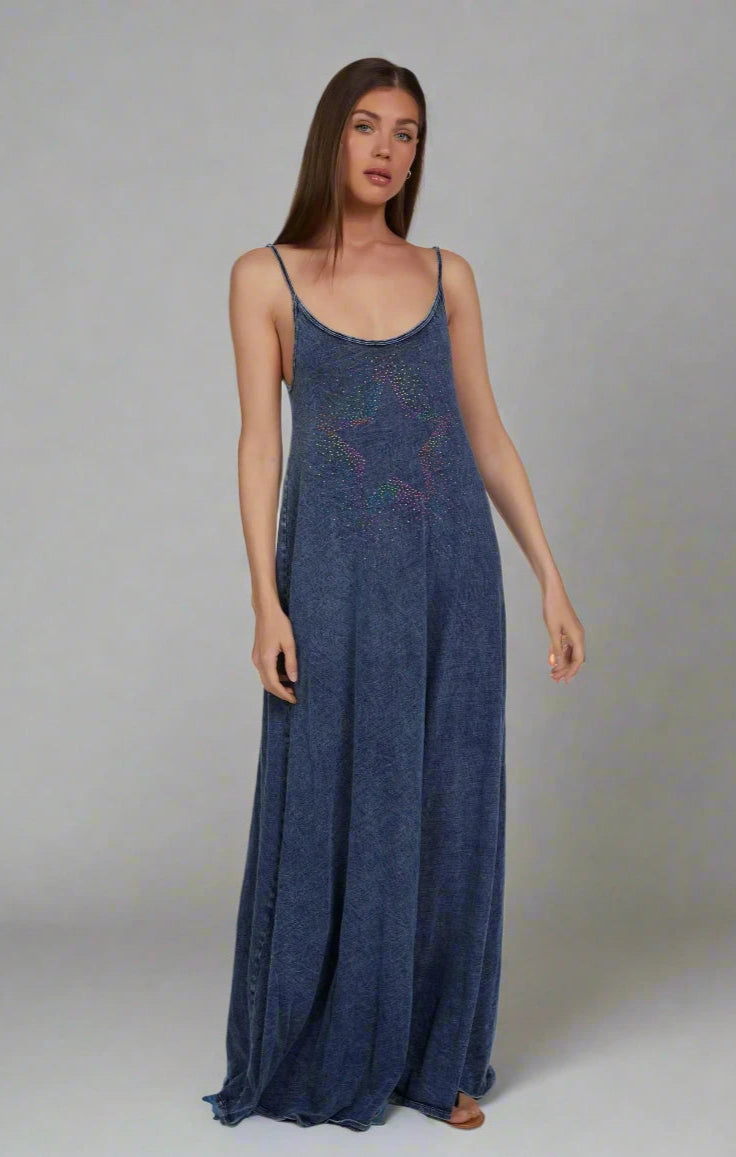 Lauren Moshi Berna Neon Stud Maxi Dress Maxi Dress by Lauren Moshi as seen on celebrities