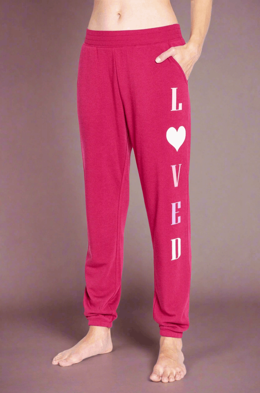 PJ Salvage Feeling Loved Sweatpants Jogger Bottoms by PJ Salvage as seen on celebrities