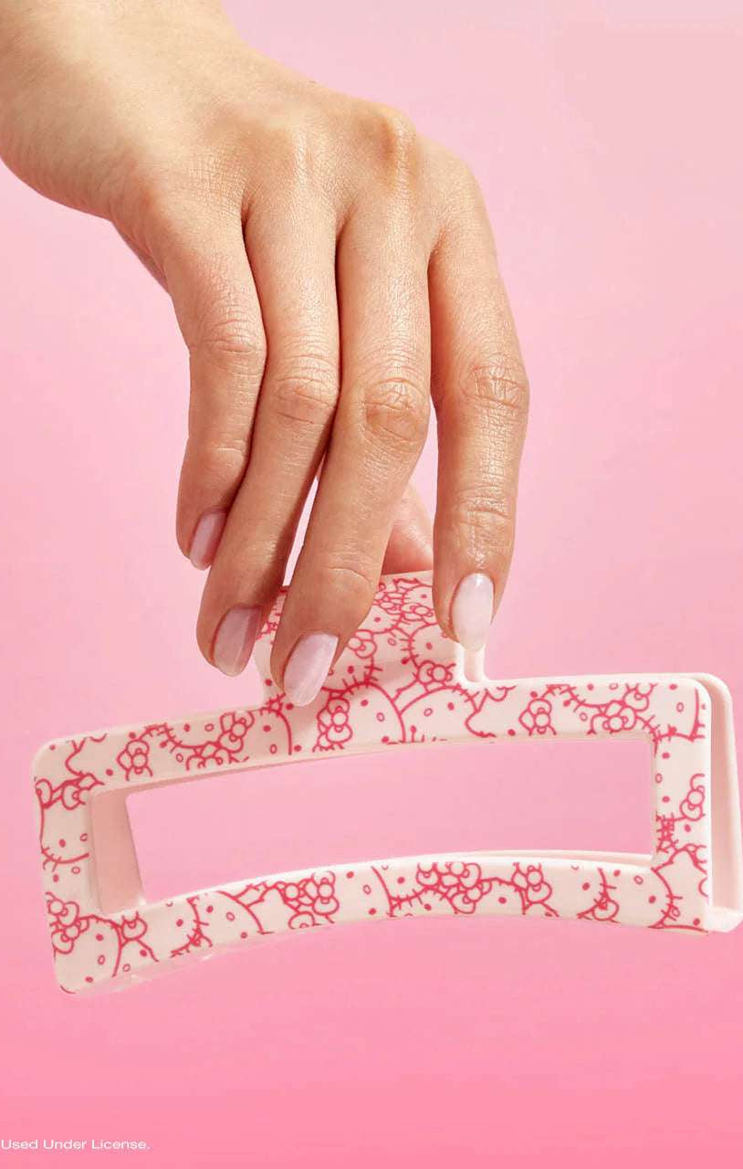 Hello Kitty x Kitsch Recycled Plastic Jumbo Open Shape Claw Clip Hair Band by Kitsch as seen on celebrities