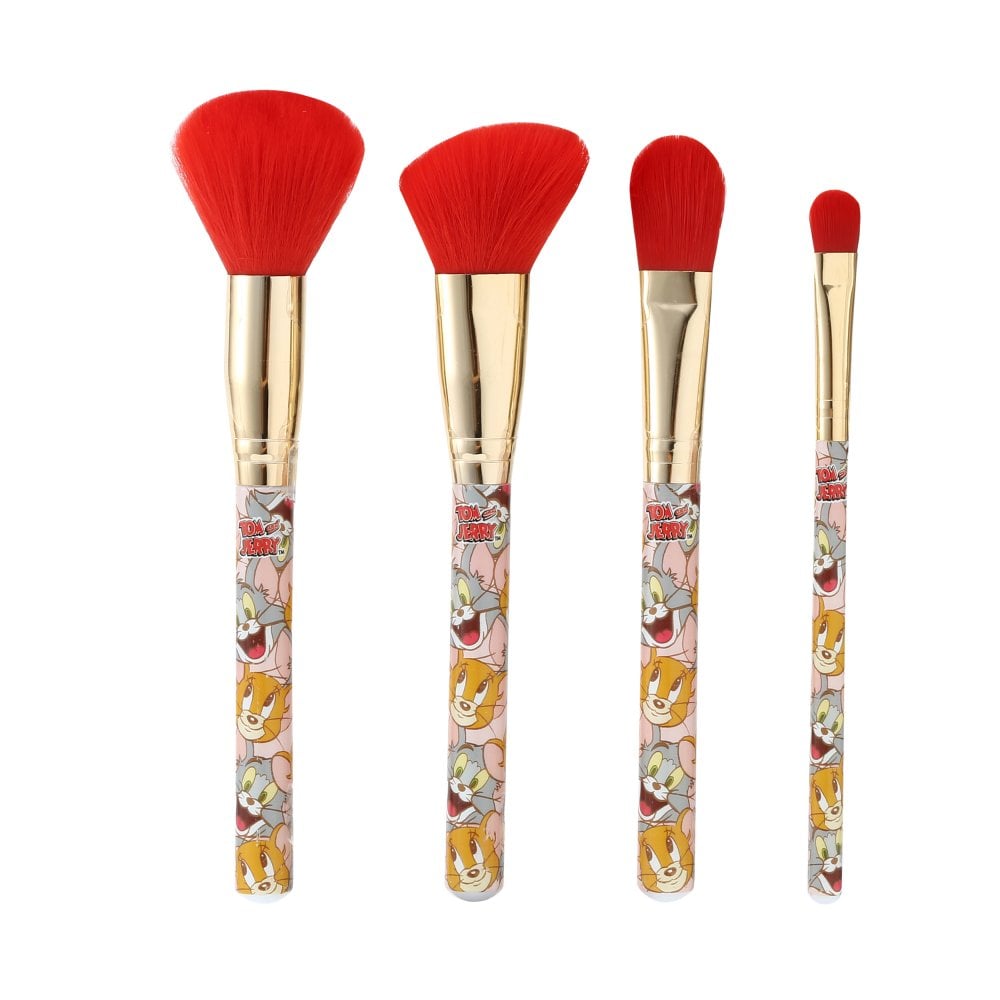 Warner Brothers Tom & Jerry Cosmetic Brush Set Makeup Brushes by Mad Beauty as seen on celebrities