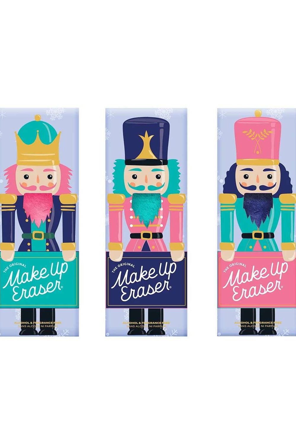 Makeup Eraser Nutcracker 3pc Mini PRO Holiday Set Beauty Product by Makeup Eraser as seen on celebrities