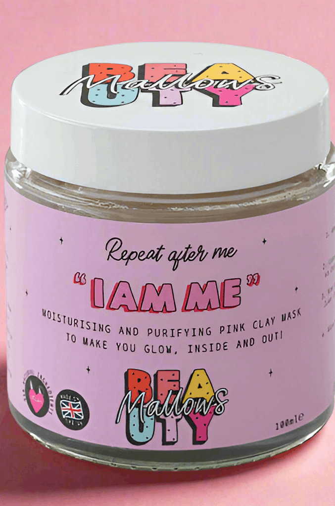 Mallows Beauty Hyaluronic Acid Pink Clay Face Mask Beauty Kit by Mallows Beauty as seen on celebrities