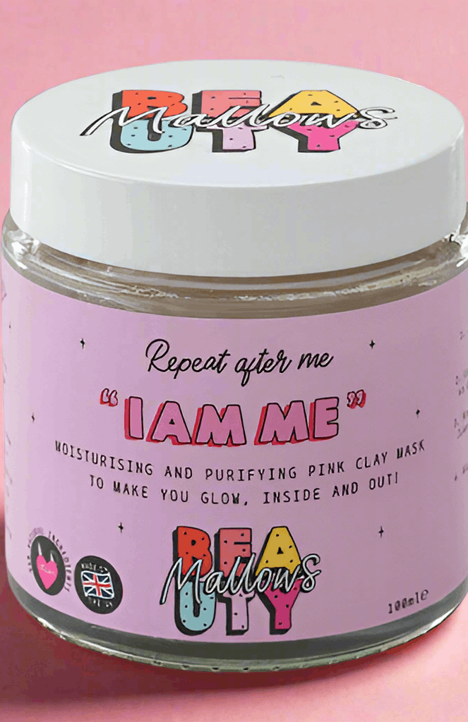 Mallows Beauty Hyaluronic Acid Pink Clay Face Mask Beauty Kit by Mallows Beauty as seen on celebrities