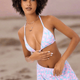 Frankies Bikinis Coco Terry Shorts in Daisy Dream Shorts by Frankies Bikinis as seen on celebrities