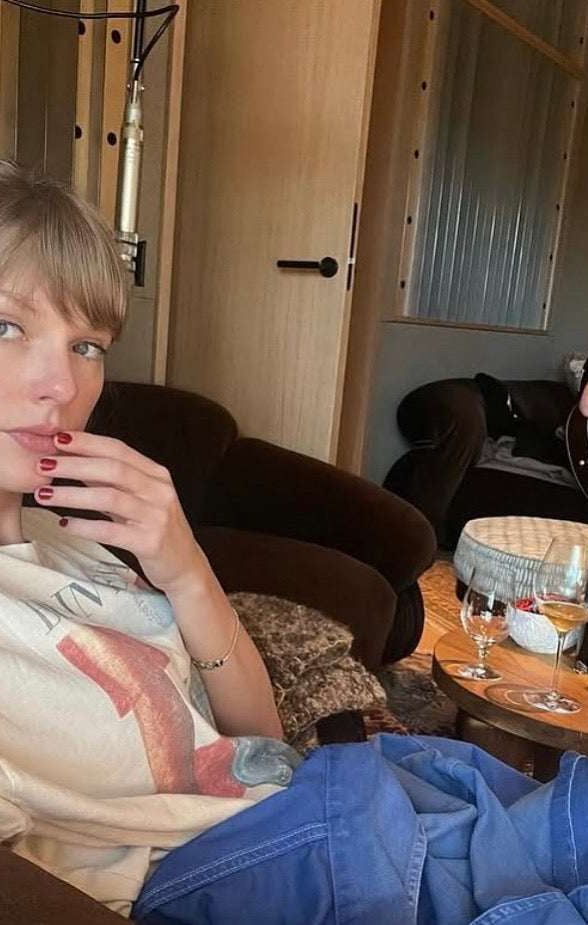 Daydreamer LA Bruce Springsteen Americana Off The Shoulder Tee as seen on Taylor Swift