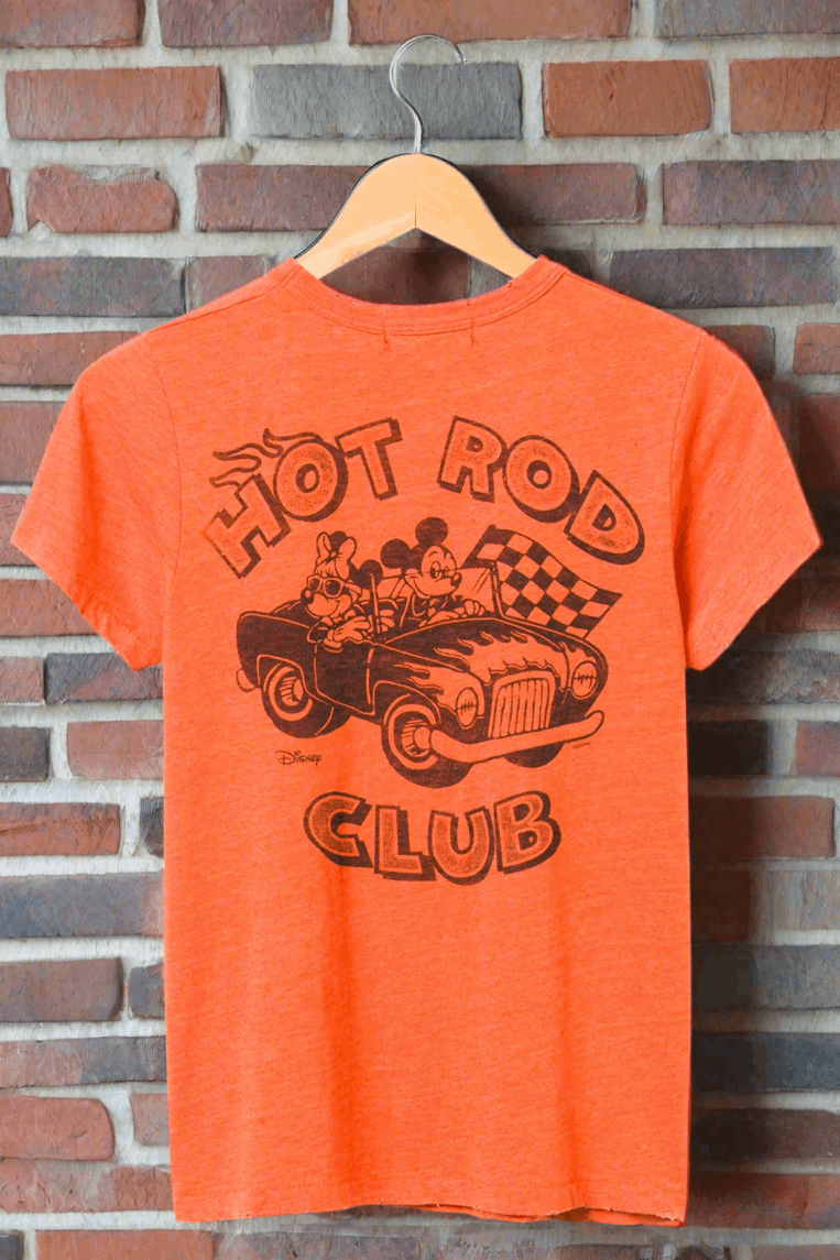 Junk Food Disney Mickey & Minnie Hot Rod Original Tee T-Shirt by Junk Food as seen on celebrities