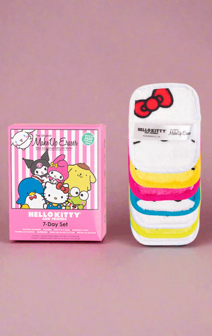 Makeup Eraser Hello Kitty 7-Day Set Beauty Product by Makeup Eraser as seen on celebrities