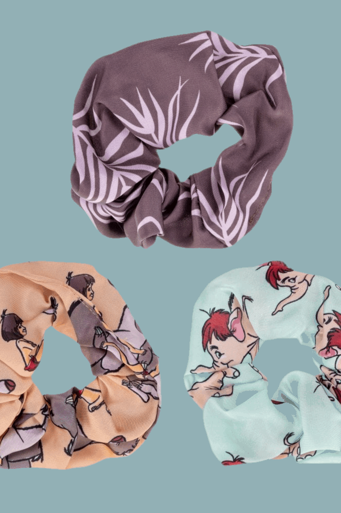 Disney The Jungle Book Hair Scrunchie Trio Hair Elastic by Mad Beauty as seen on celebrities