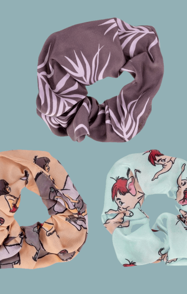 Disney The Jungle Book Hair Scrunchie Trio Hair Elastic by Mad Beauty as seen on celebrities
