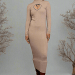 Daisy Street Cream Heart Cutout Midaxi Dress Maxi Dress by Daisy Street as seen on celebrities