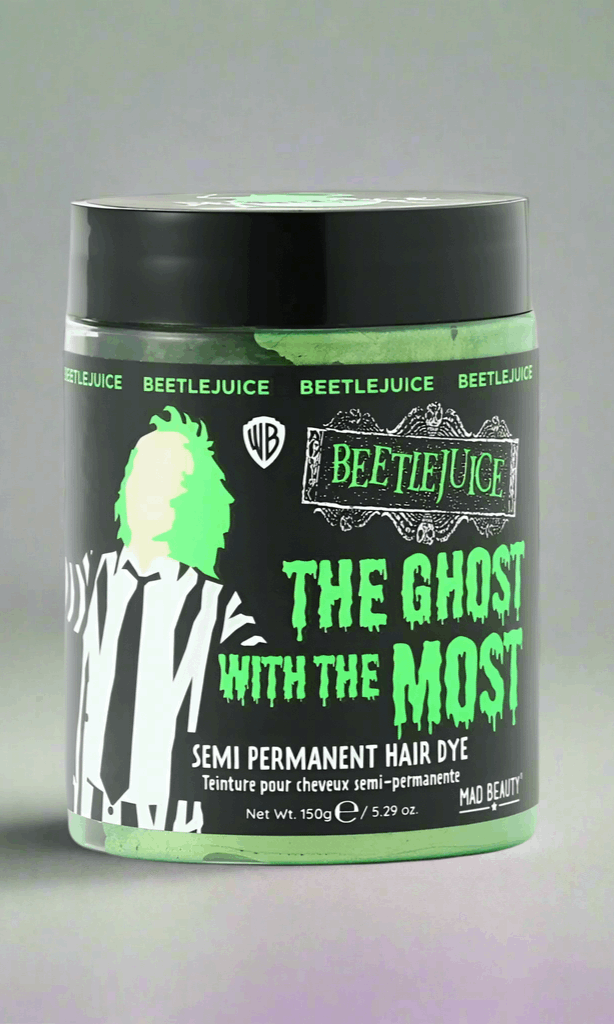 Beetlejuice Green Hair Colour Hair Dye by Mad Beauty as seen on celebrities