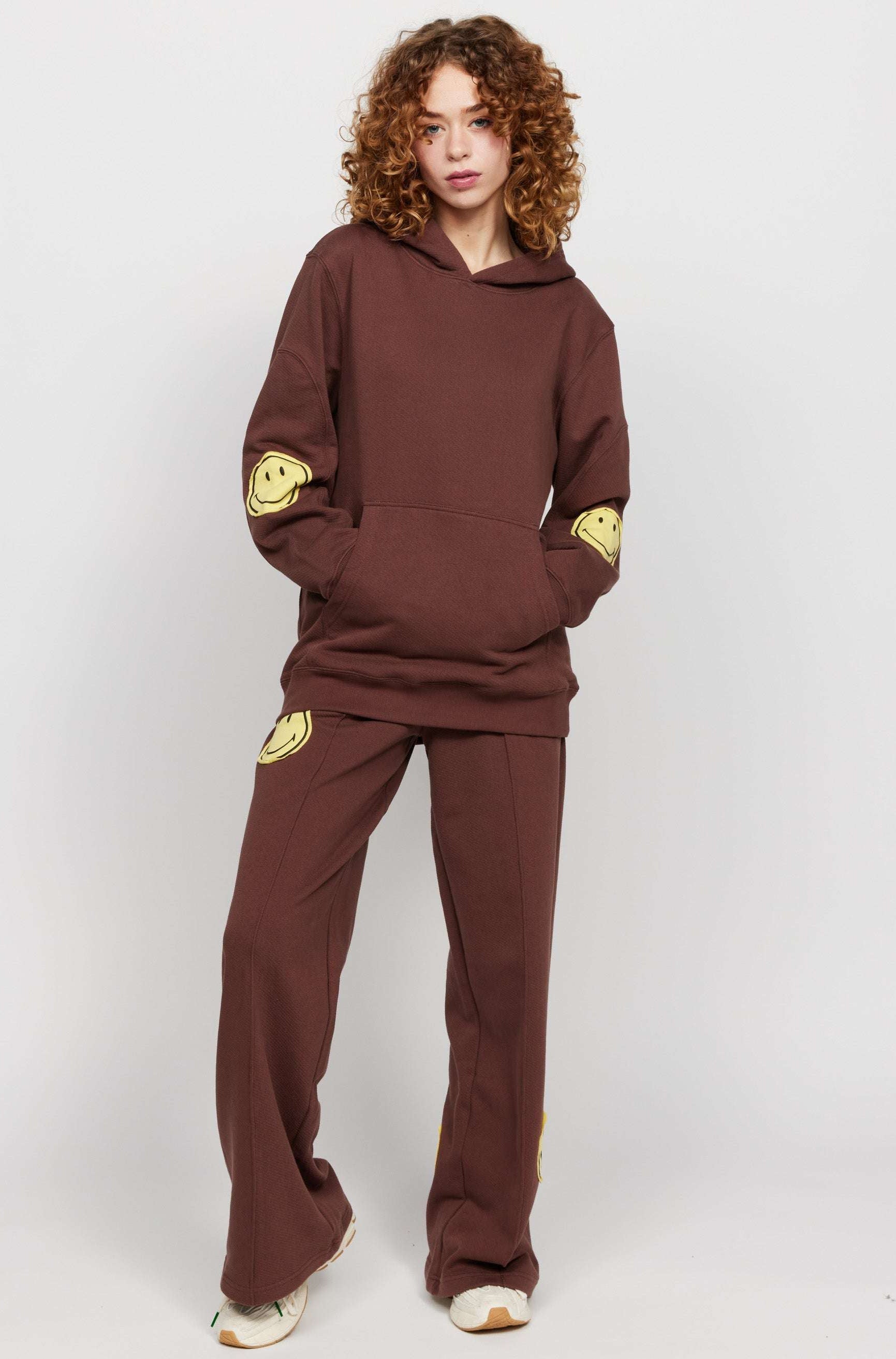 Samii Ryan Smiley® Oversized Hoodie Hooded Sweatshirt by Samii Ryan as seen on celebrities