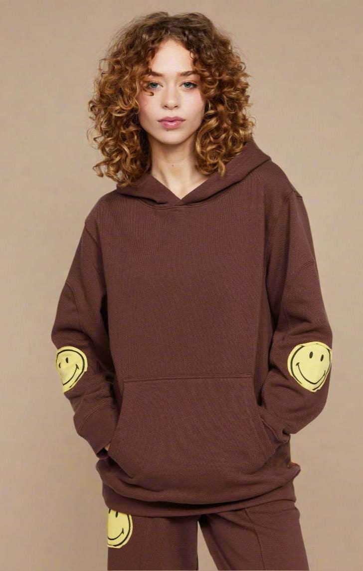 Samii Ryan Smiley® Oversized Hoodie Hooded Sweatshirt by Samii Ryan as seen on celebrities