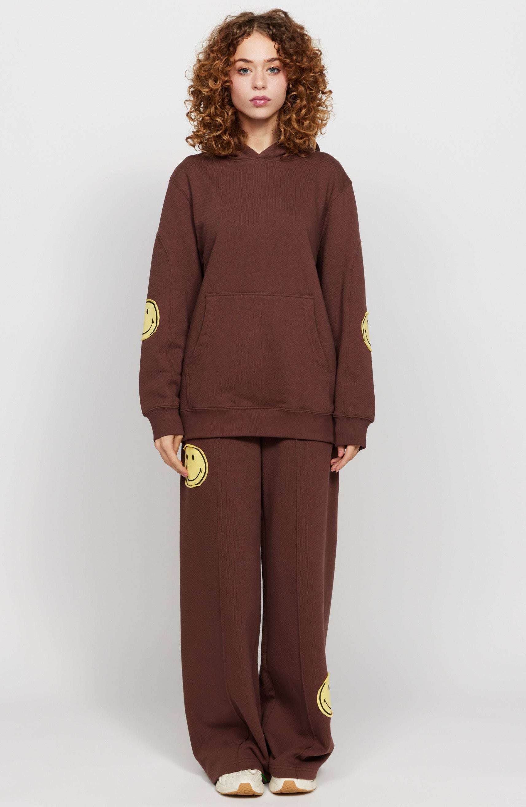 Samii Ryan Smiley® Oversized Hoodie Hooded Sweatshirt by Samii Ryan as seen on celebrities