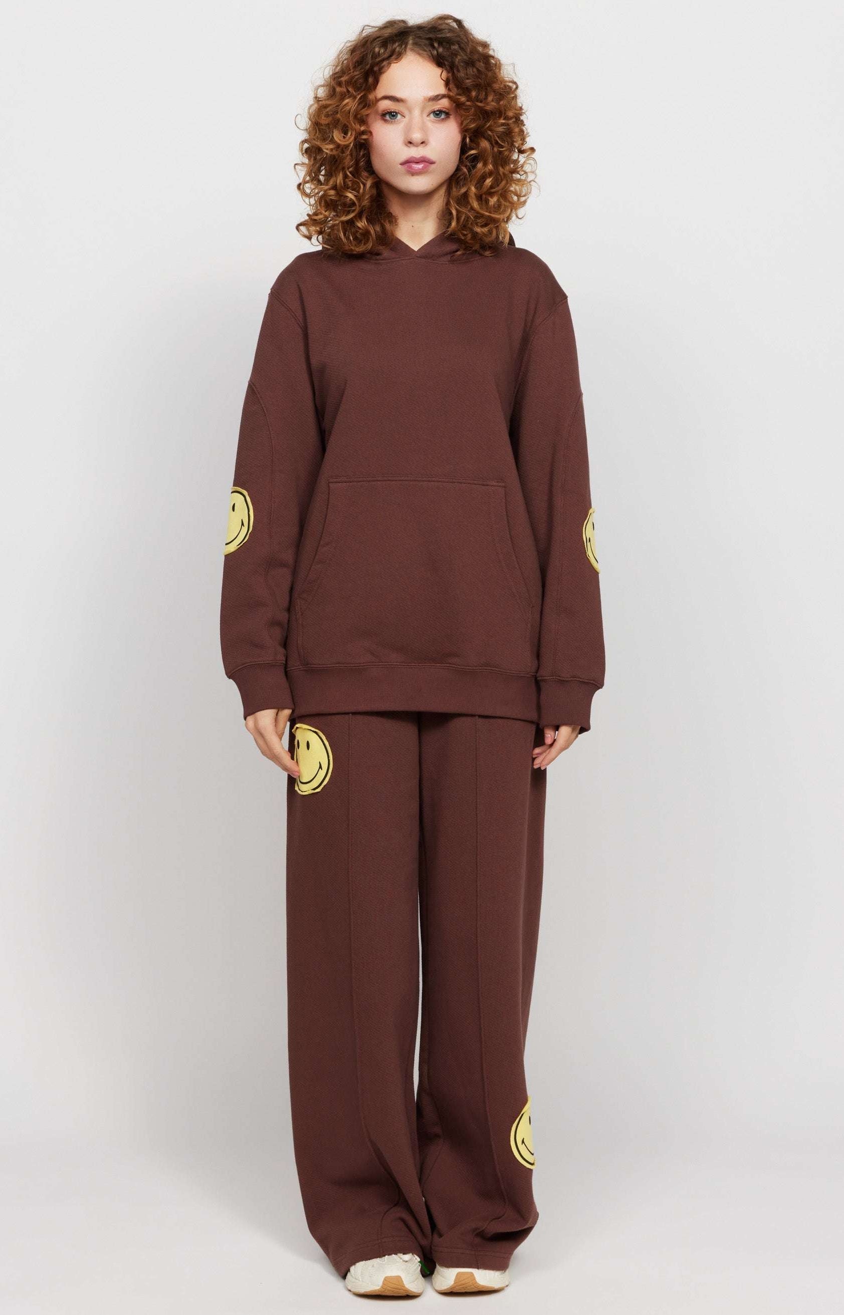 Samii Ryan Smiley® Oversized Hoodie Hooded Sweatshirt by Samii Ryan as seen on celebrities