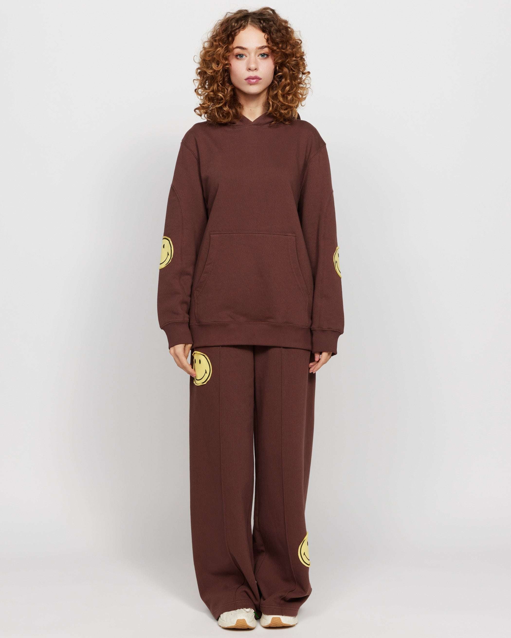 Samii Ryan Smiley® Oversized Hoodie Hooded Sweatshirt by Samii Ryan as seen on celebrities