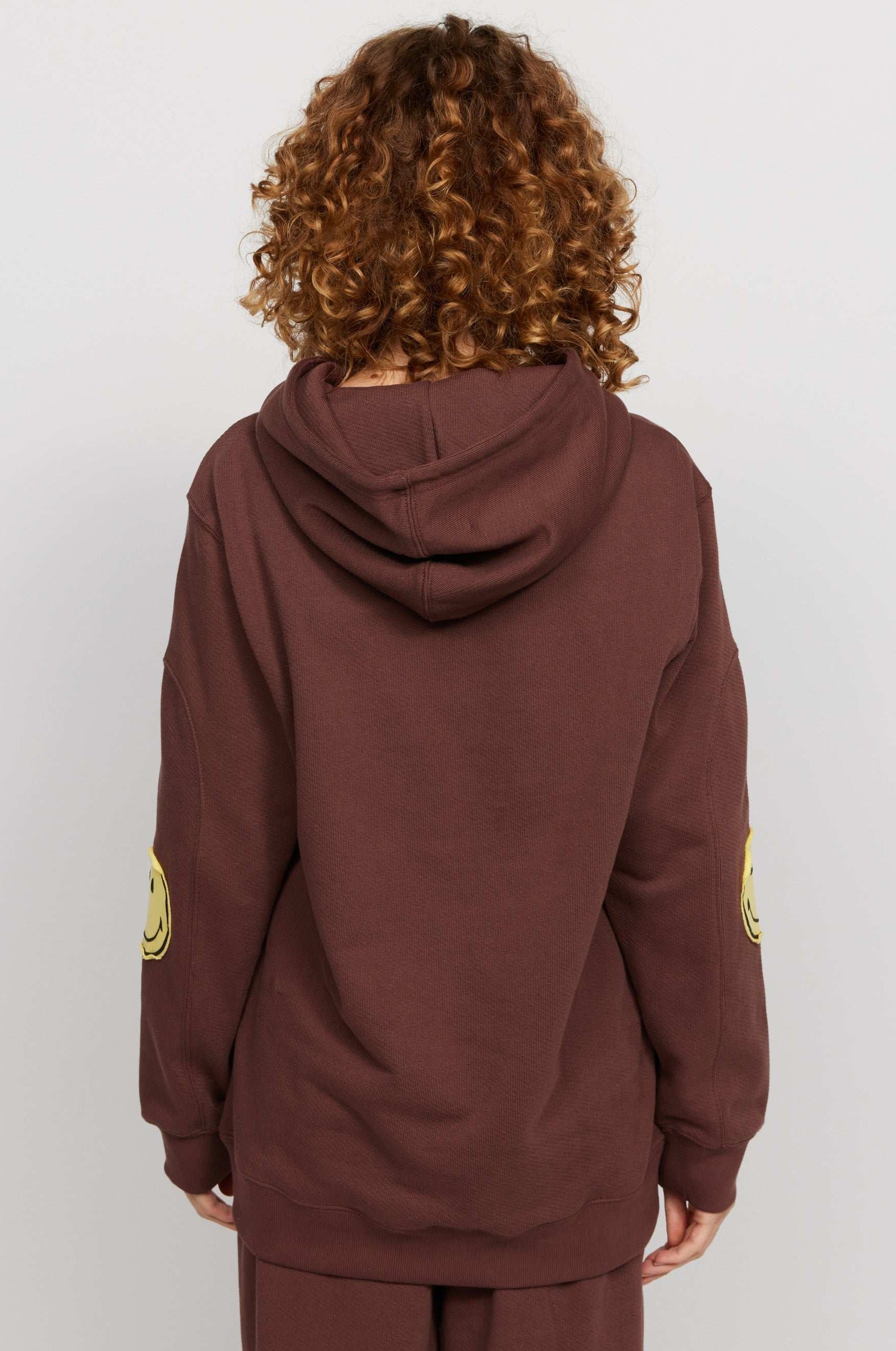 Samii Ryan Smiley® Oversized Hoodie Hooded Sweatshirt by Samii Ryan as seen on celebrities