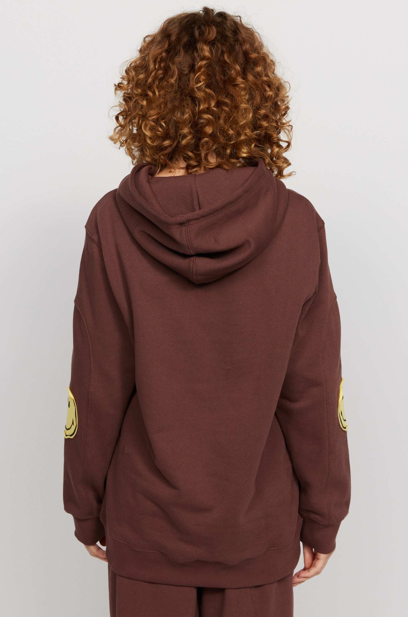 Samii Ryan Smiley® Oversized Hoodie Hooded Sweatshirt by Samii Ryan as seen on celebrities
