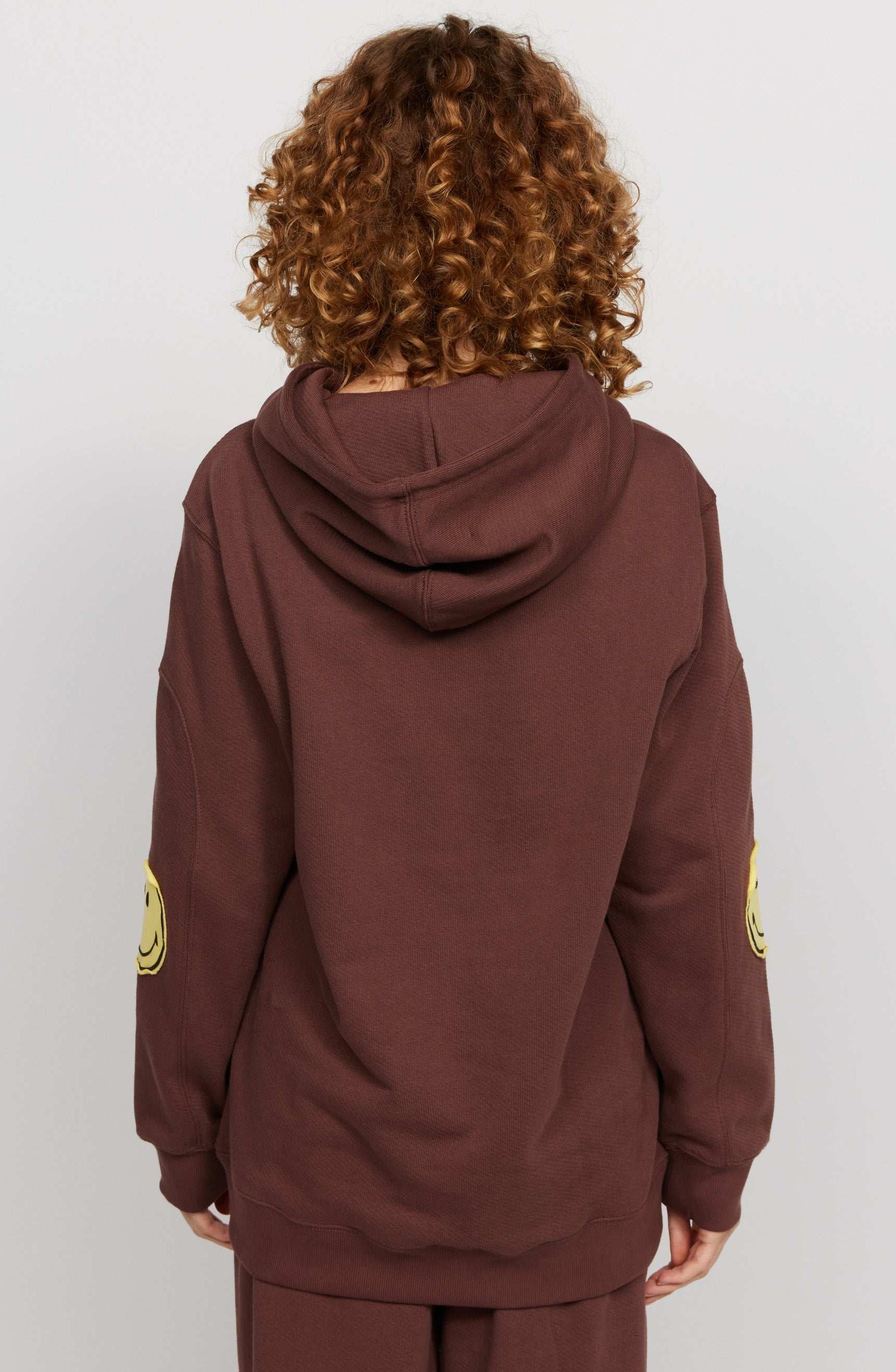 Samii Ryan Smiley® Oversized Hoodie Hooded Sweatshirt by Samii Ryan as seen on celebrities