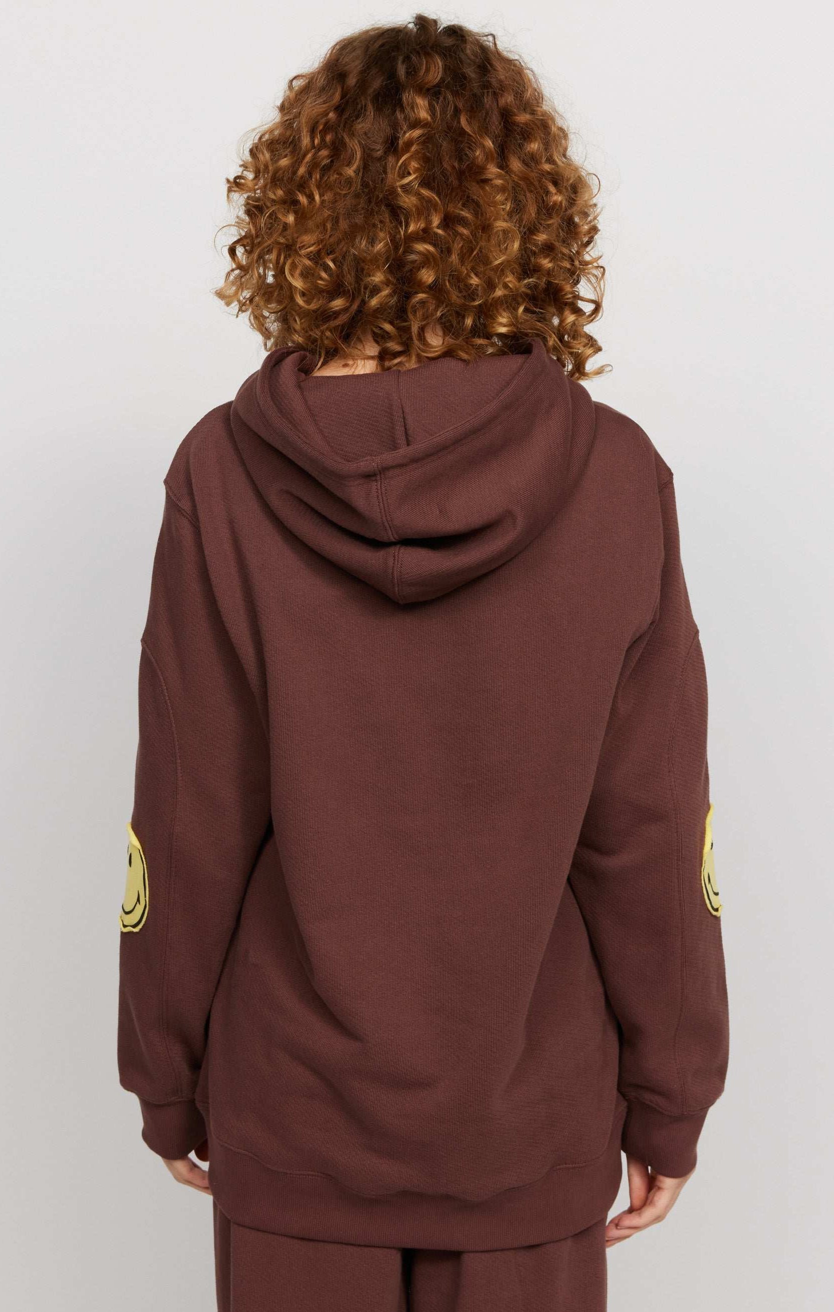 Samii Ryan Smiley® Oversized Hoodie Hooded Sweatshirt by Samii Ryan as seen on celebrities