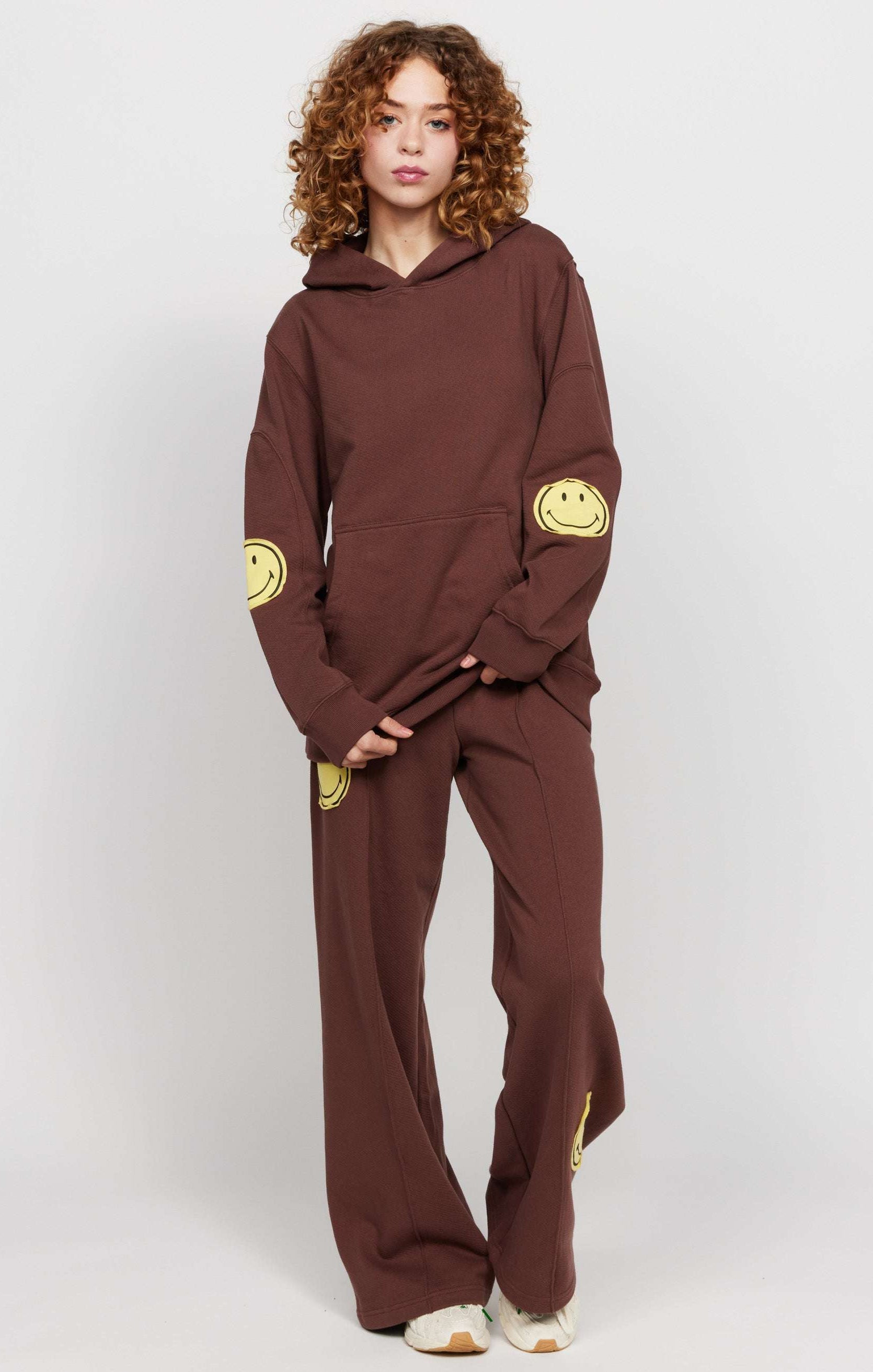 Samii Ryan Smiley® Oversized Hoodie Hooded Sweatshirt by Samii Ryan as seen on celebrities