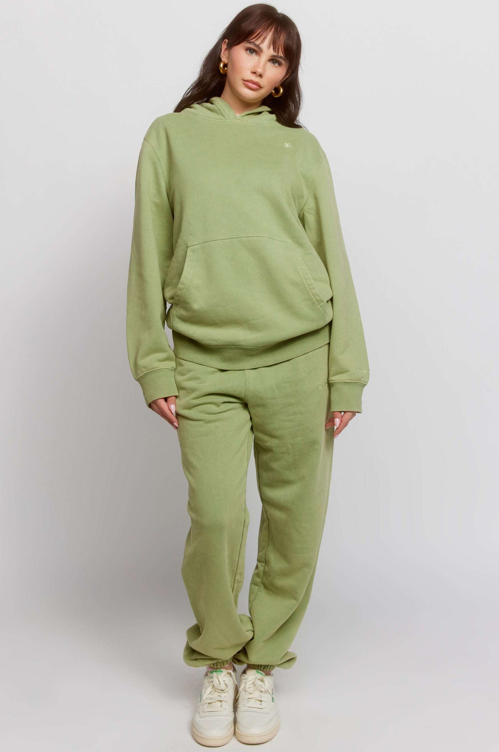 Samii Ryan Olive Hoodie Hooded Sweatshirt by Samii Ryan as seen on celebrities