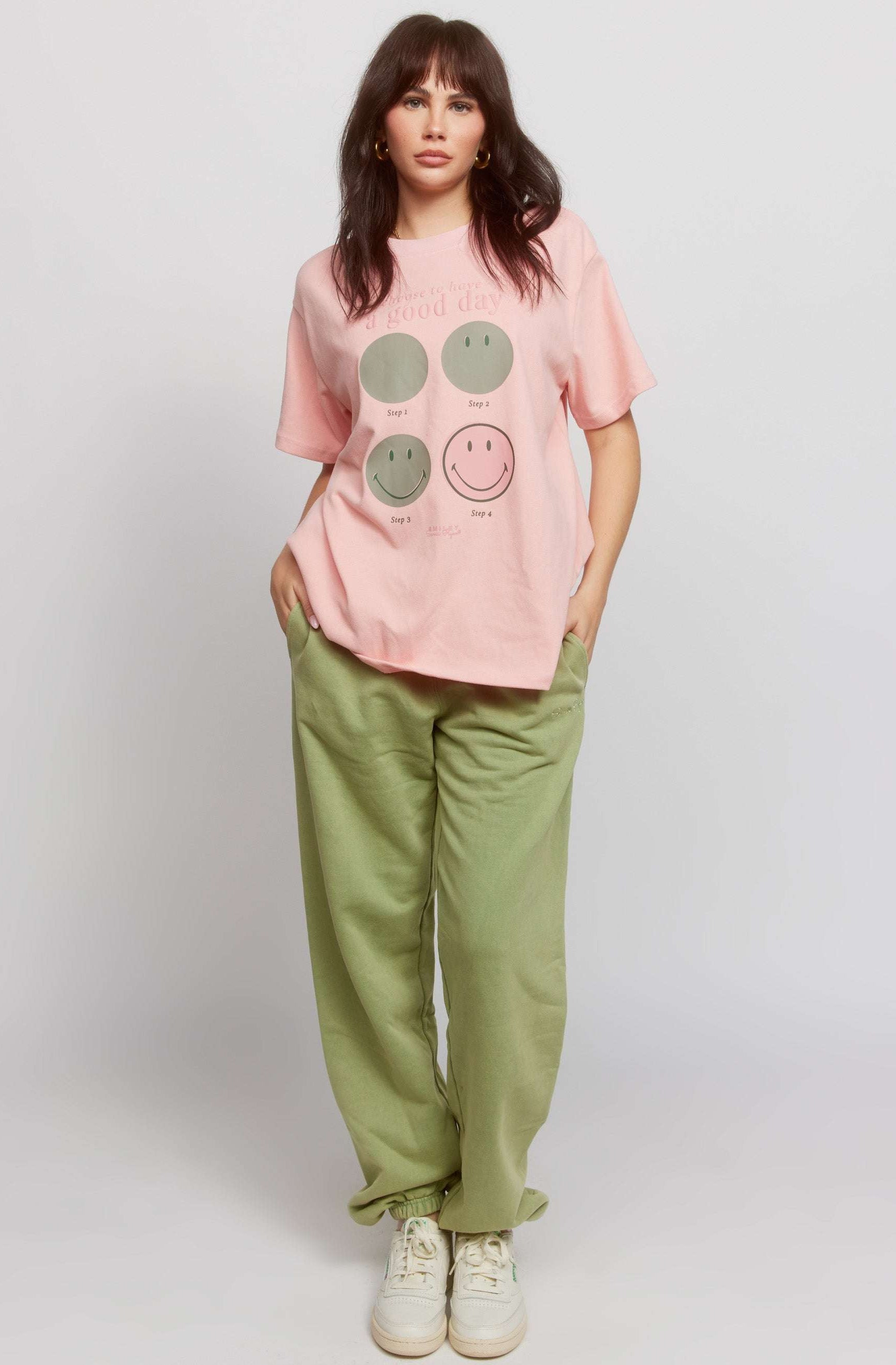 Samii Ryan Smiley® Good Day Oversized Tee T-Shirts by Samii Ryan as seen on celebrities