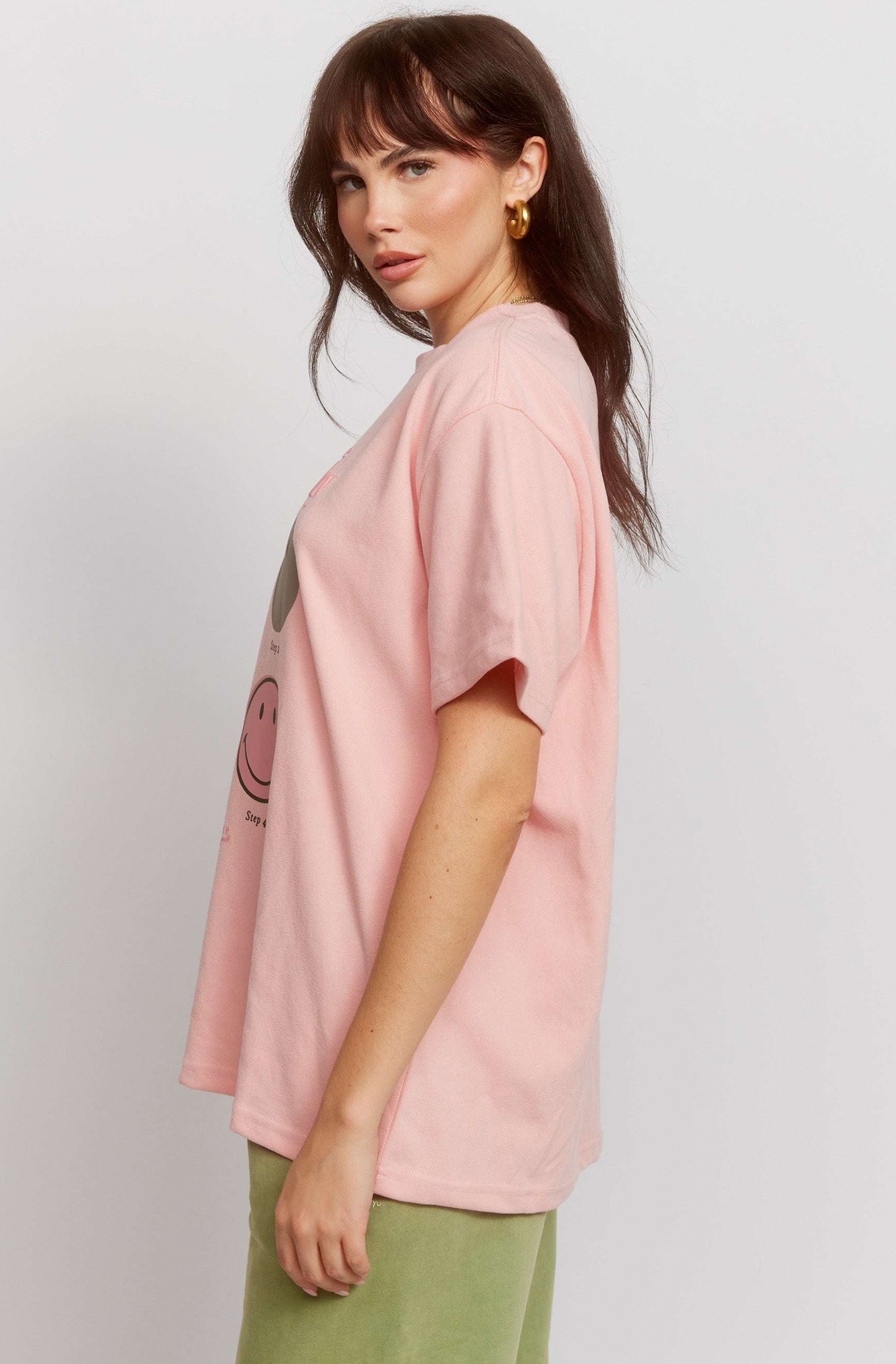 Samii Ryan Smiley® Good Day Oversized Tee T-Shirts by Samii Ryan as seen on celebrities