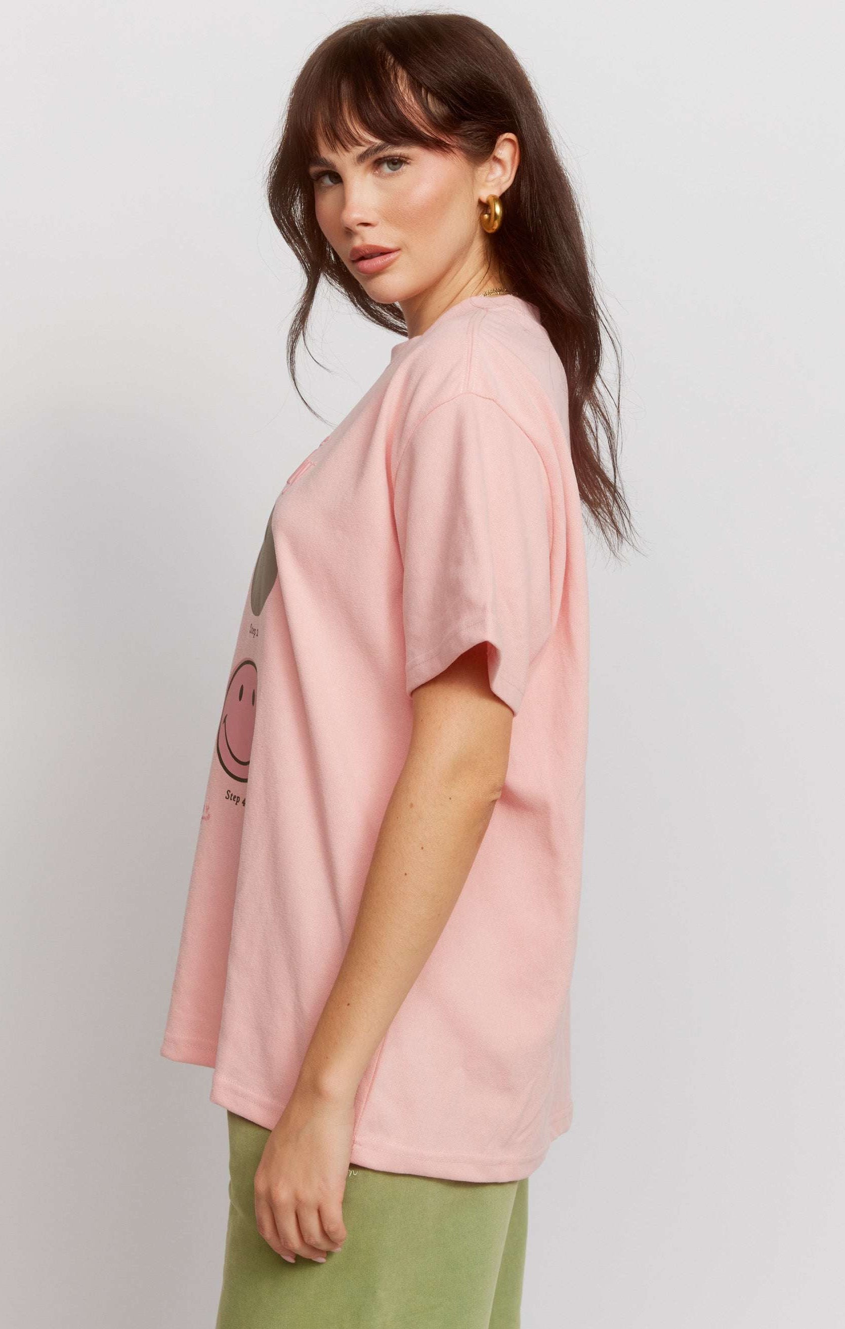 Samii Ryan Smiley® Good Day Oversized Tee T-Shirts by Samii Ryan as seen on celebrities