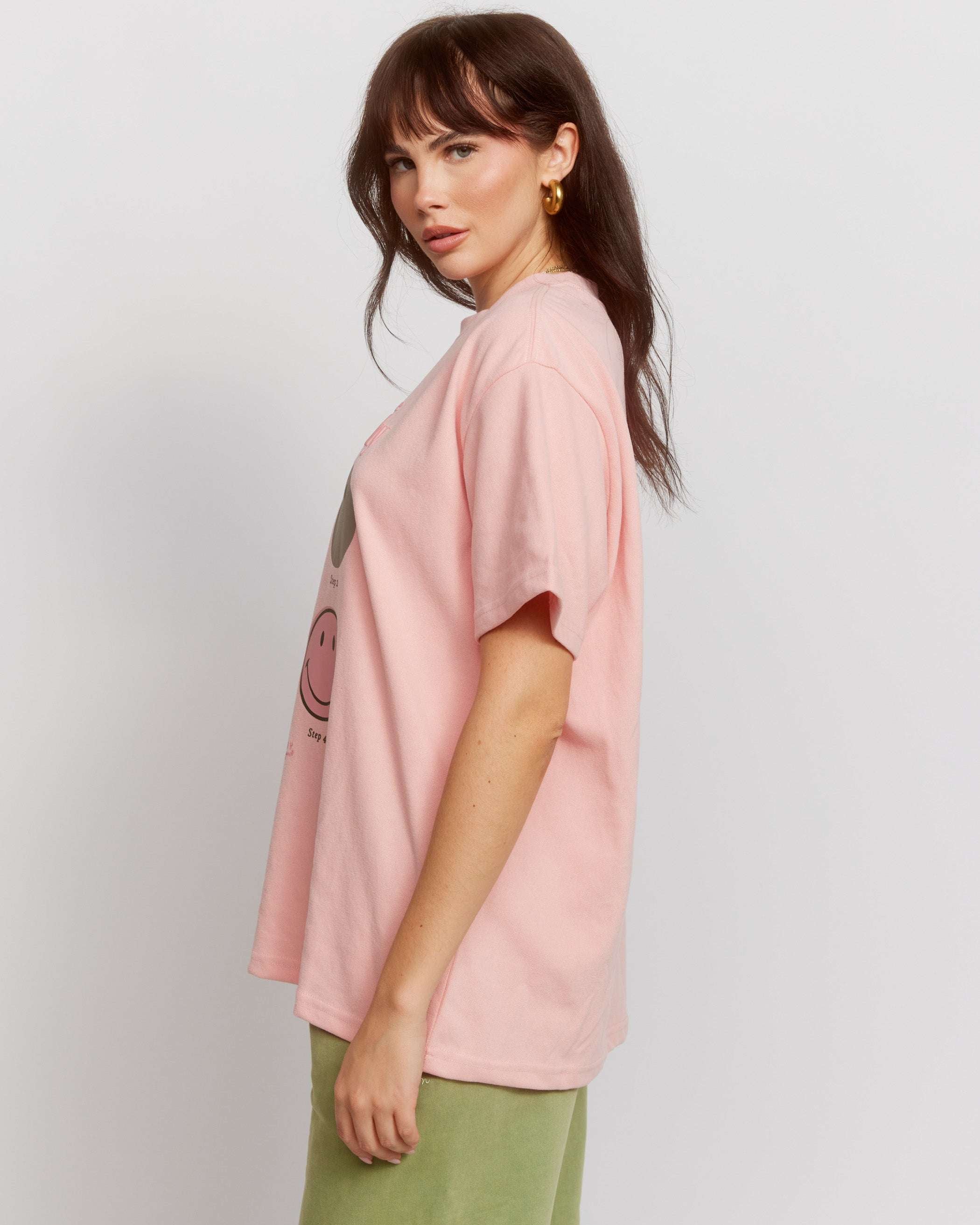 Samii Ryan Smiley® Good Day Oversized Tee T-Shirts by Samii Ryan as seen on celebrities