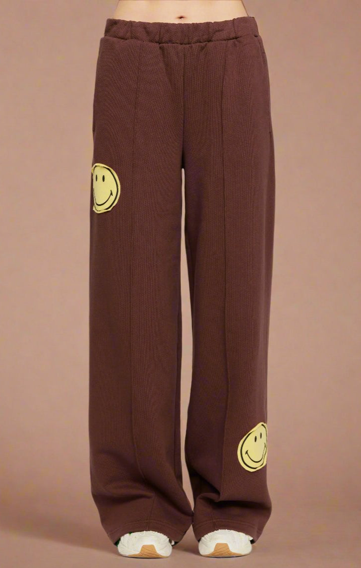 Samii Ryan Smiley® Straight Leg Jogger Pants Jogger Bottoms by Samii Ryan as seen on celebrities