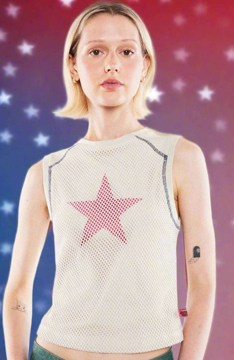 Basic Pleasure Mode Hayley Star Tank Top Tank Top by Basic Pleasure Mode as seen on celebrities